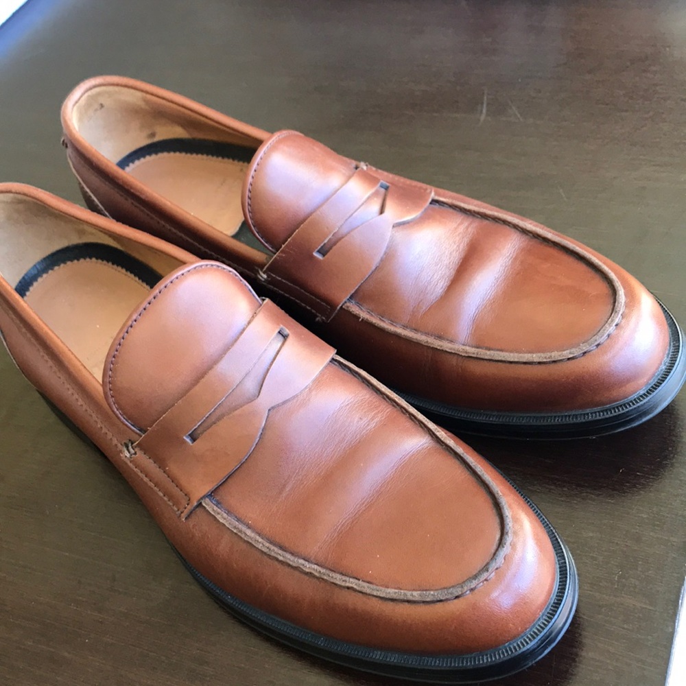 AQUATALIA MENS SIZE 13 NEIL LEATHER LOAFERS